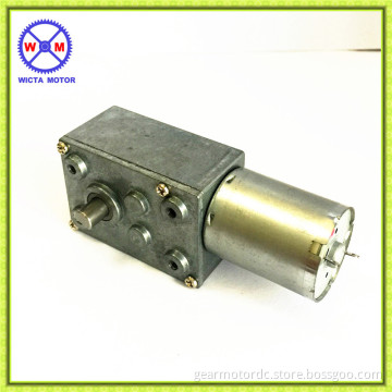 Long life low speed quiet reversible high torque 12 volt worm gear motor